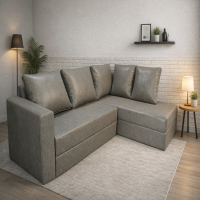 LEATHER L-SHAPE SOFA