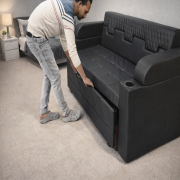 Luxury Black Sofa Cum Bed